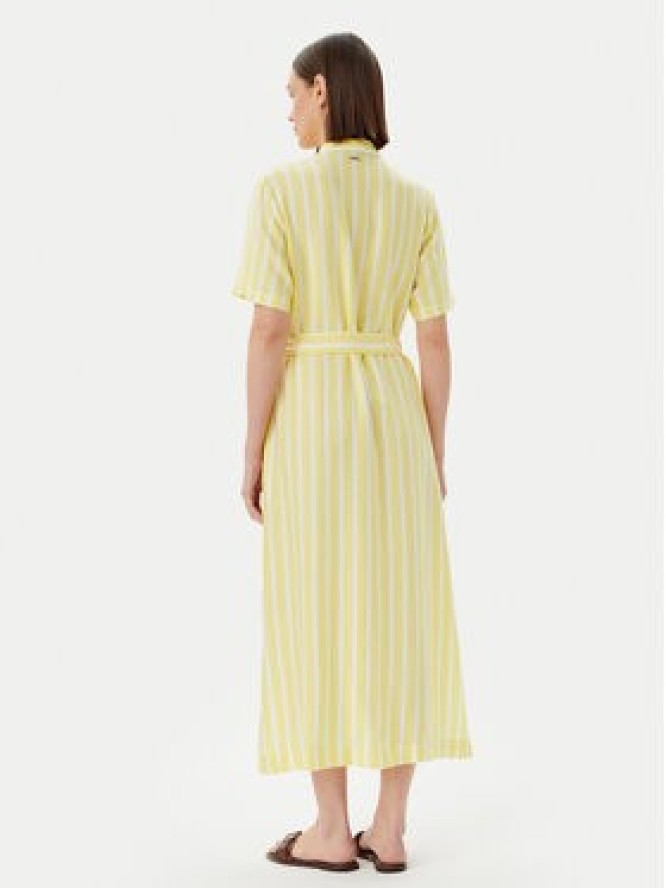 Barbour Sukienka koszulowa Adelaide LDR0909YE32 Żółty Regular Fit