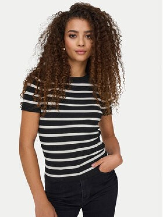 JDY T-Shirt Cirkeline 15307860 Czarny Slim Fit