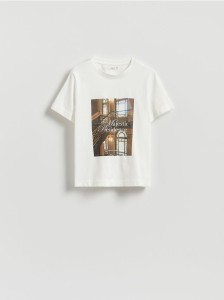 T-shirt z nadrukiem - biały