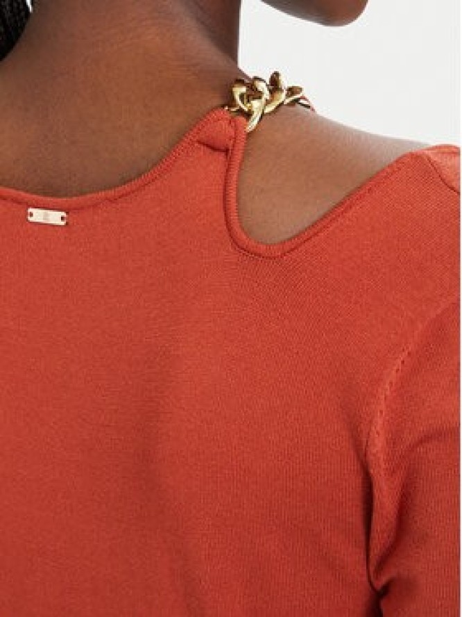 Fracomina Sukienka dzianinowa FJ26SD5001K56501 Czerwony jasny Slim Fit