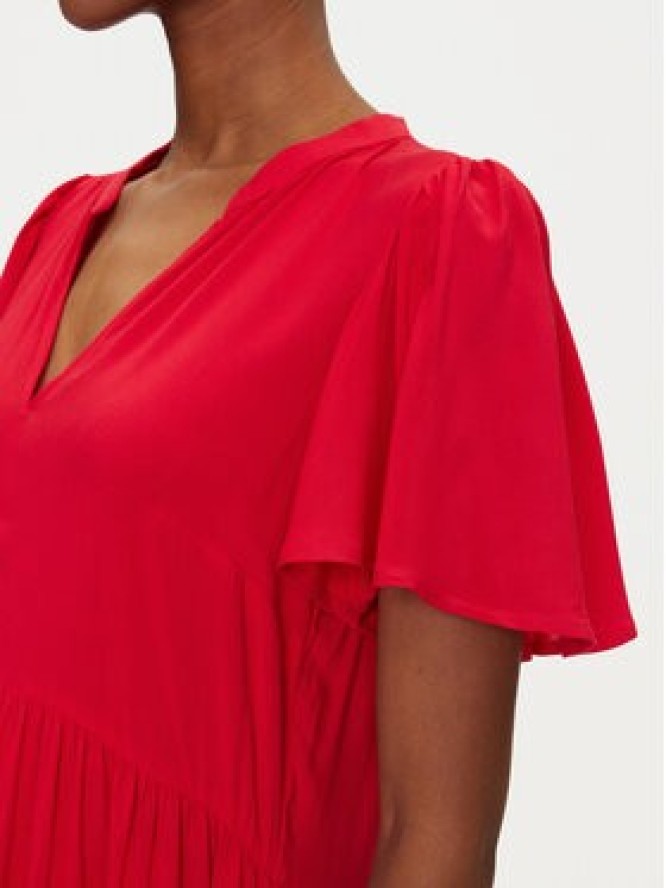 JDY Sukienka letnia Star 15257228 Czerwony Regular Fit