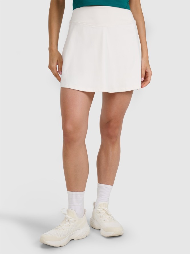 4F Spódnica tenisowa damska - biała L