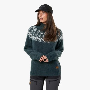 Sweter Wełniany Kobieta Lofoten Elastyczny W Cztery Strony
