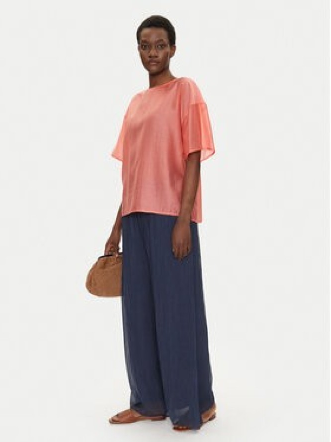 Bomboogie Spodnie palazzo PW8992TSET5 Granatowy Relaxed Fit