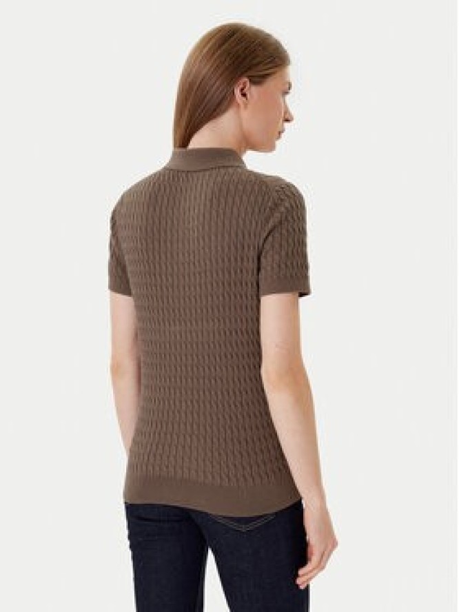 Tommy Hilfiger Sweter Fine WW0WW41474 Brązowy Regular Fit