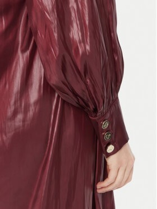 LOLA CASADEMUNT Sukienka koktajlowa LF2516017 Bordowy Regular Fit