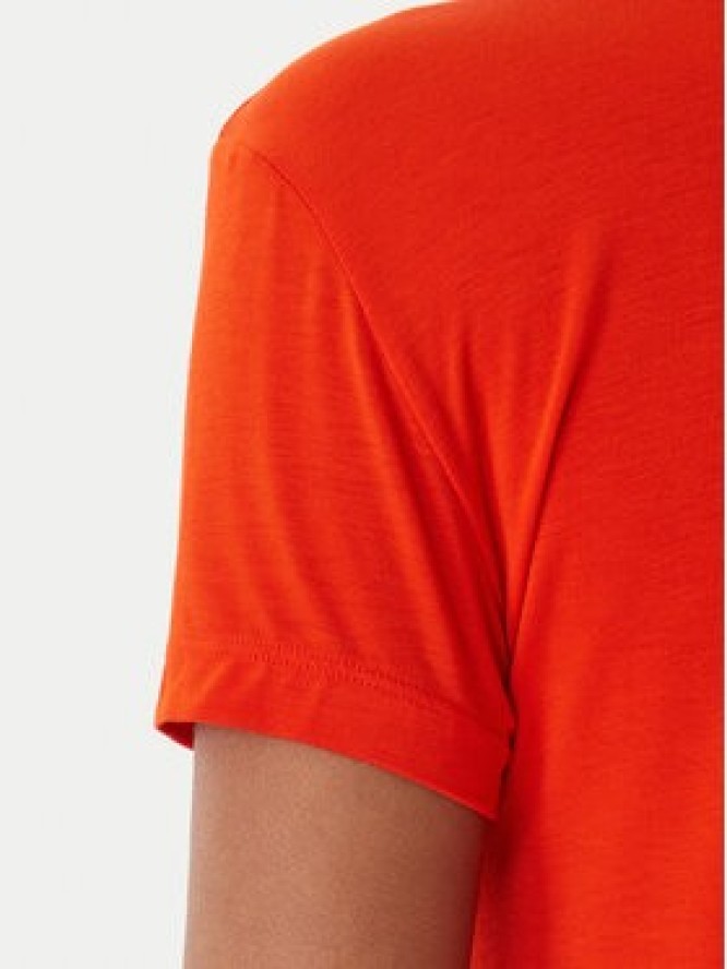 Emporio Armani T-Shirt EW000409 AF19024 U5029 Koralowy Regular Fit