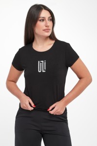 T-shirt damski wiskozowy z logo SPORTALM