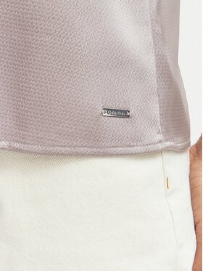Calvin Klein Bluzka LV044F144G Szary Regular Fit