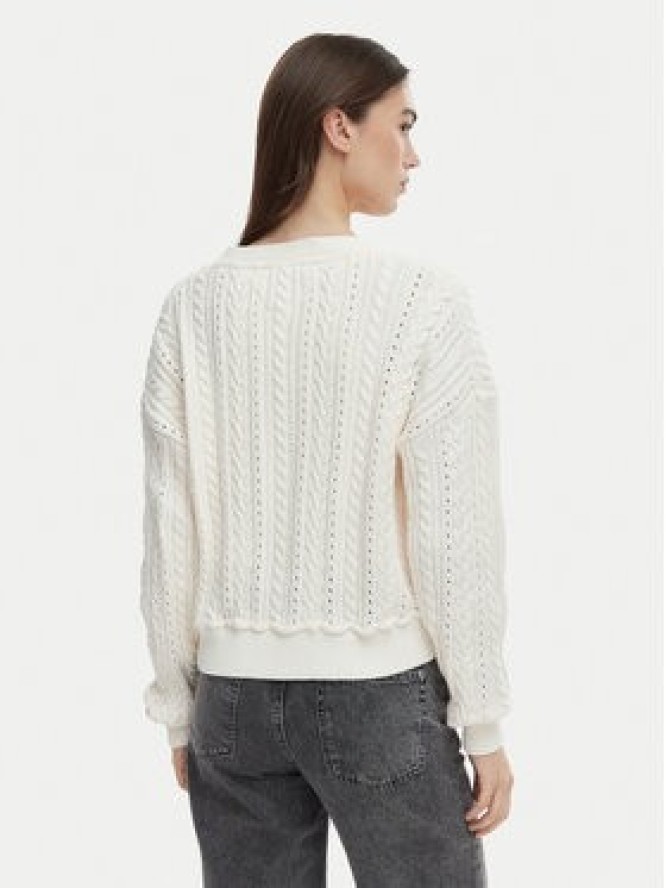 Tommy Jeans Kardigan DW0DW23024 Écru Regular Fit