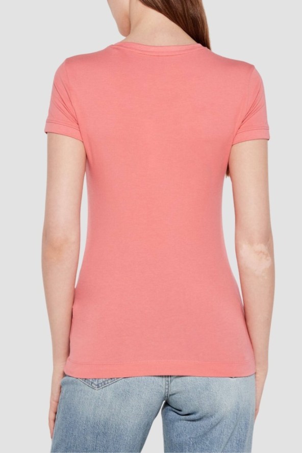 GUESS Różowy damski t-shirt Mini, Rozmiar S