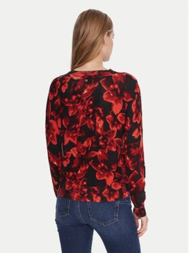 Desigual Sweter Lund 25WWJF16 Czerwony Regular Fit