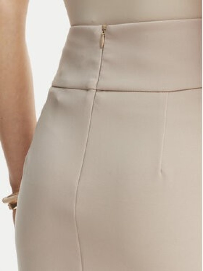 Rinascimento Spódnica ołówkowa CFC0128651003 Beżowy Slim Fit