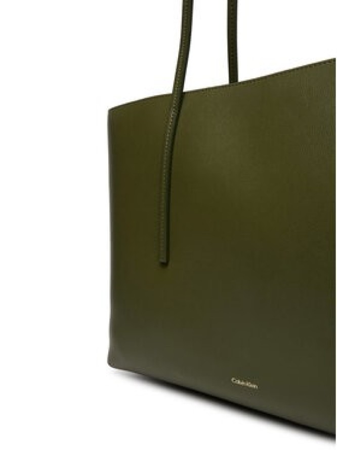 Calvin Klein Torebka Foil Logo Tote W/Pouch LV04F3274G Zielony
