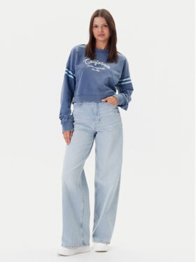 Guess Bluza W5YQ24 K68I4 Niebieski Regular Fit