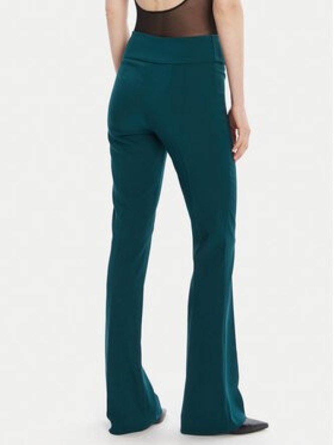 Rinascimento Spodnie materiałowe CFC0125318003 Zielony Flare Fit