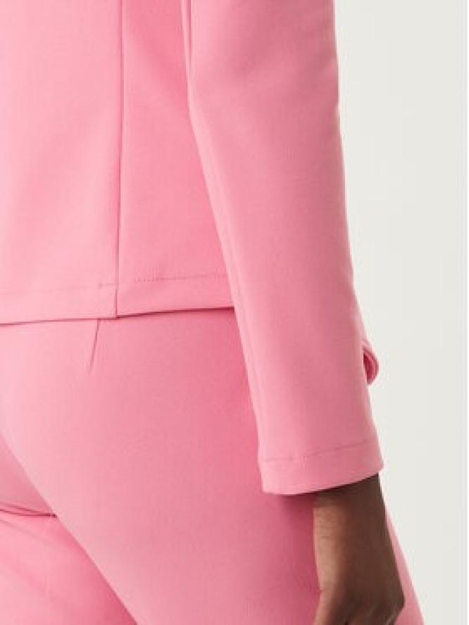 Rinascimento Marynarka CFC0127901003 Różowy Slim Fit