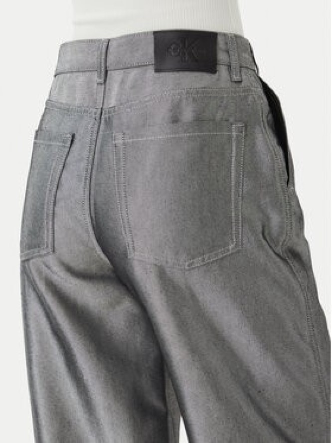 Calvin Klein Jeans Jeansy LV047E718G Szary Barrel Fit