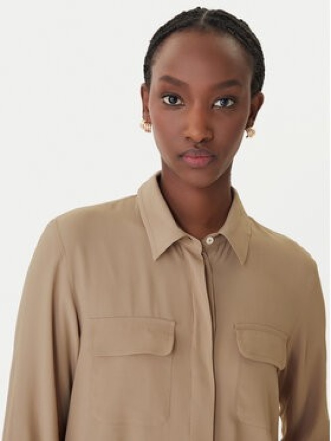 Marella Koszula Febe 2613111051 Beżowy Regular Fit