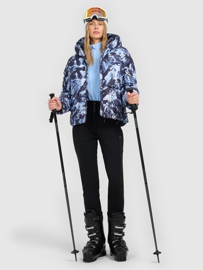 4F Kurtka narciarska membrana 5000 damska - multikolor XXL