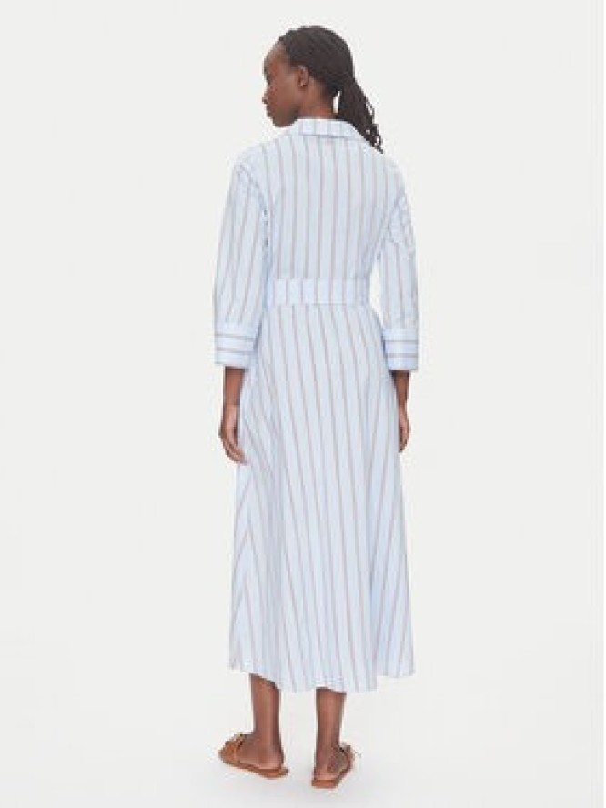 LOLA CASADEMUNT Sukienka koszulowa LS2516016 Błękitny Regular Fit