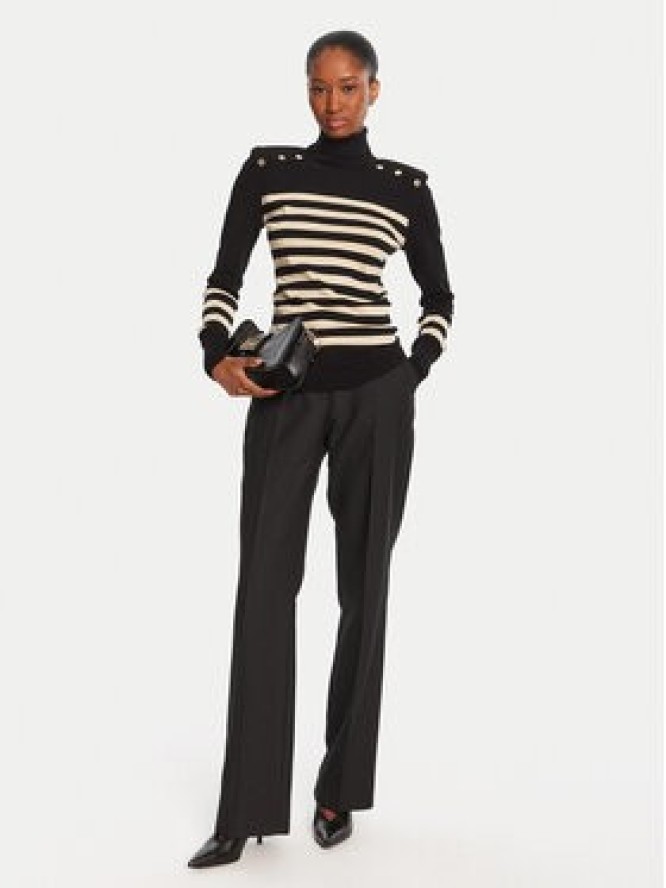 LOLA CASADEMUNT Golf LF2511008 Czarny Regular Fit