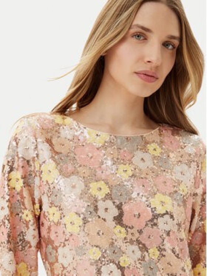 Bruuns Bazaar Sukienka koktajlowa Alternifolius BBW4520 Kolorowy Regular Fit