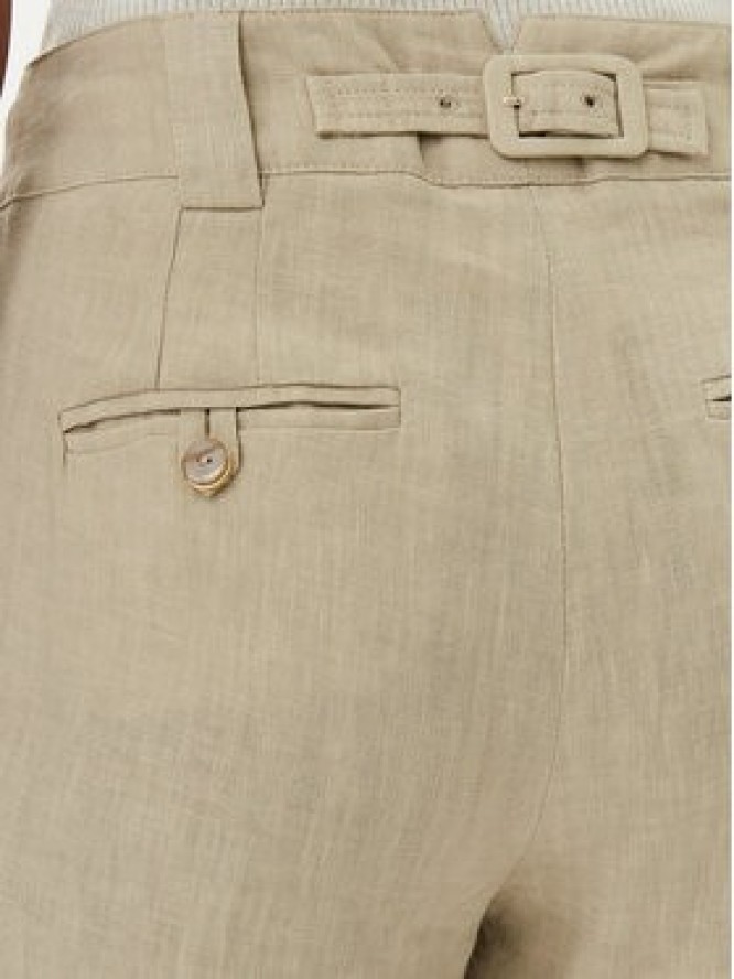 Marella Spodnie materiałowe Falco 2513131052200 Khaki Regular Fit