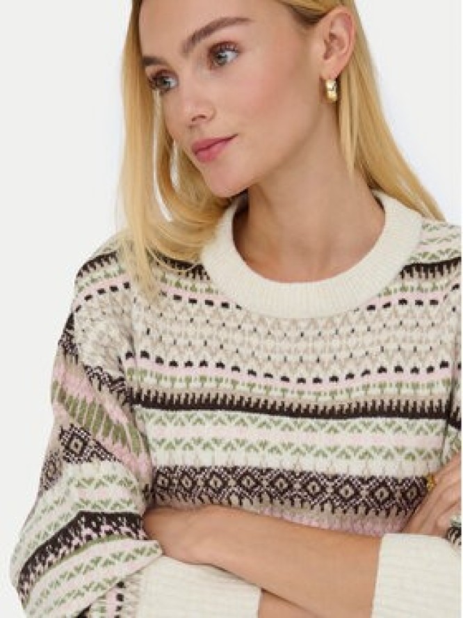 ONLY Sweter Arianne 15285832 Beżowy Regular Fit