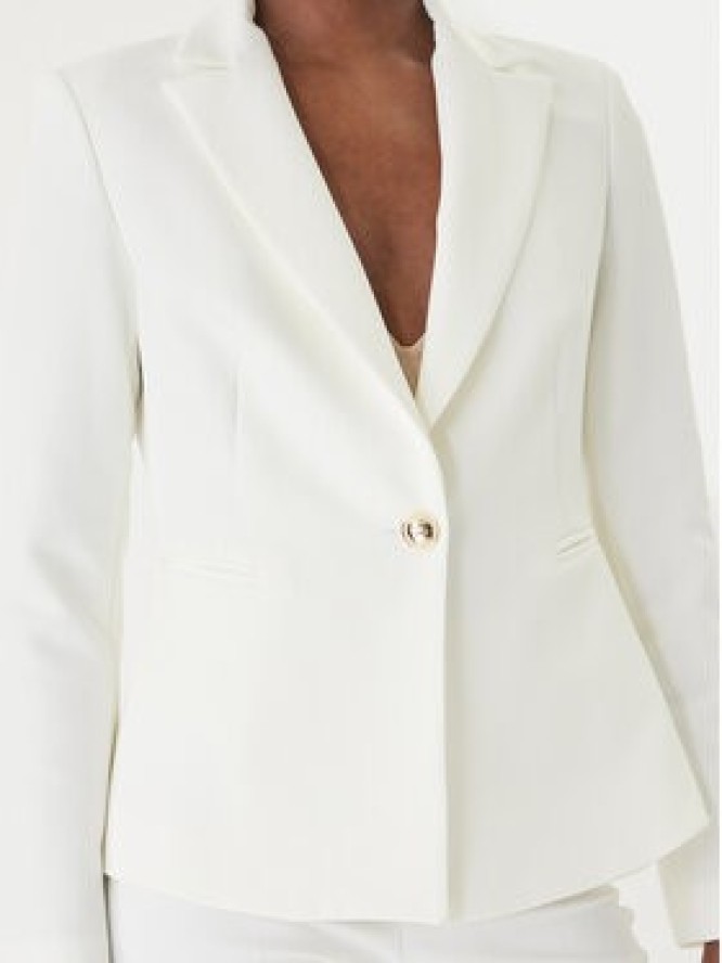 Rinascimento Marynarka CFC0128647003 Biały Regular Fit