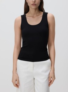 Top z modalem - czarny