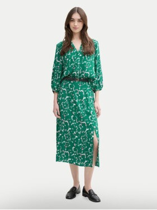 Tom Tailor Denim Spódnica midi 1045505 Zielony Regular Fit