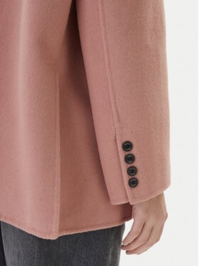 ViCOLO Płaszcz wełniany TF0005 Różowy Regular Fit