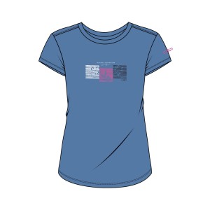 Damski T-shirt z okrągłym dekoltem z wełny merino CMP