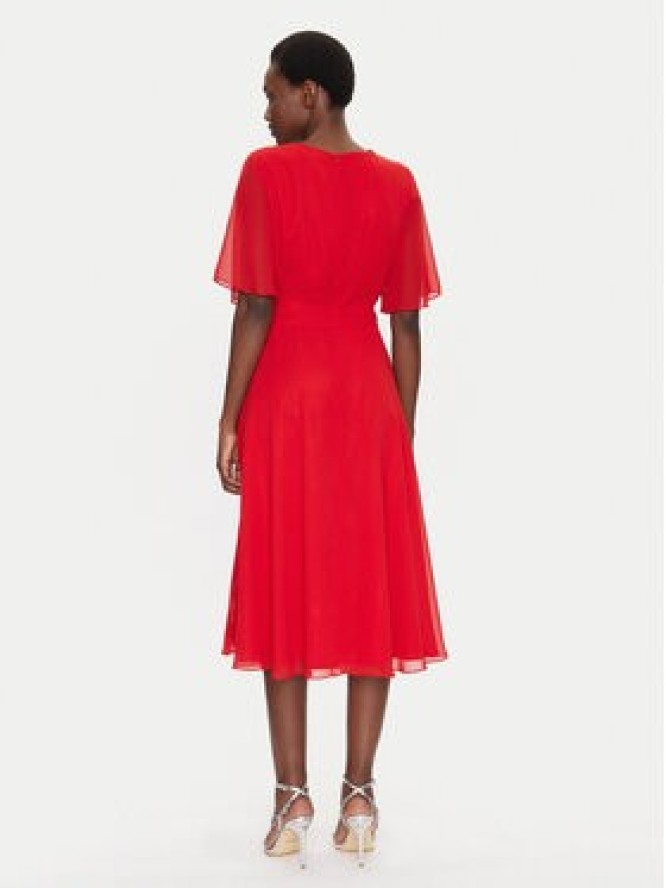 Swing Sukienka koktajlowa 5AI10200 Czerwony Regular Fit