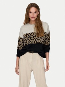 ONLY Sweter Jade 15294969 Beżowy Regular Fit