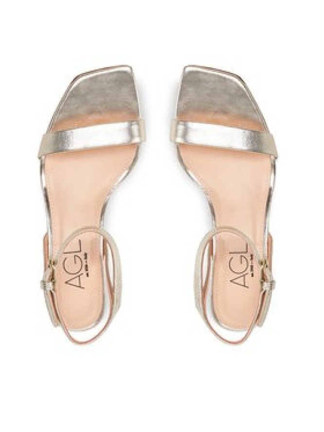 AGL Sandały Angie D660001PCKB135G252 Złoty