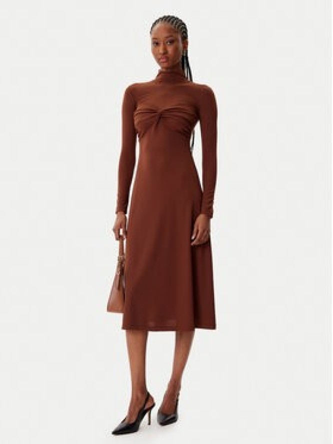 Artigli Sukienka koktajlowa ACAB003158 Brązowy Regular Fit