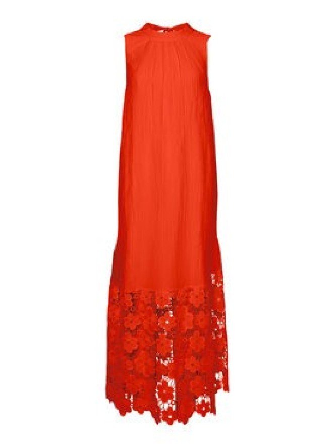 YAS Sukienka letnia Twigsy 26037703 Czerwony Relaxed Fit