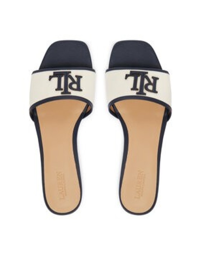LAUREN RALPH LAUREN Klapki Everley Sld2 802P04395001 Écru