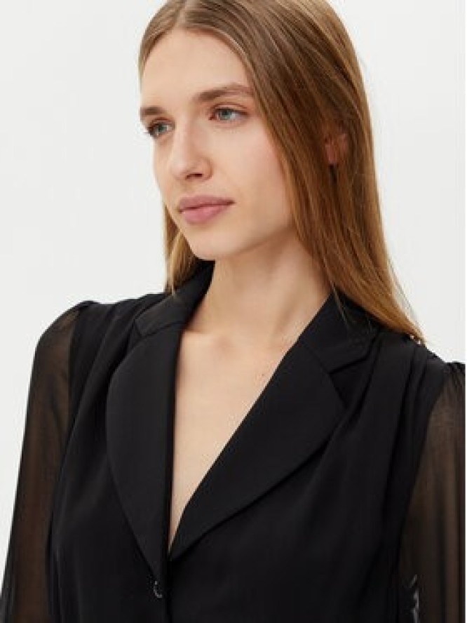 Morgan Koszula 251-CZIPA Czarny Regular Fit