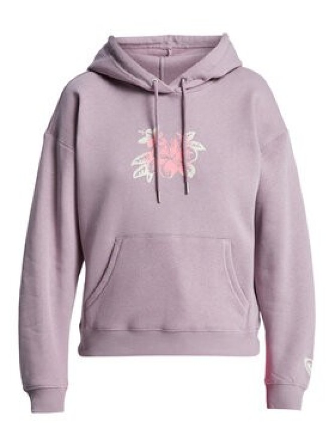 Roxy Bluza Perfect Place Brushed ERJFT05032 Fioletowy Regular Fit