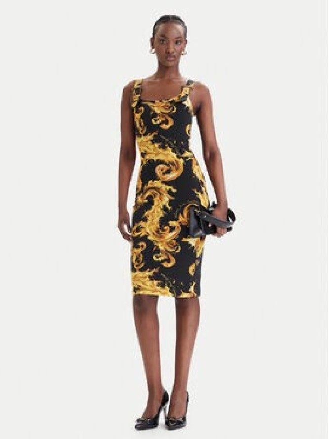 Versace Jeans Couture Sukienka codzienna 80HAO943 JS550 Czarny Slim Fit