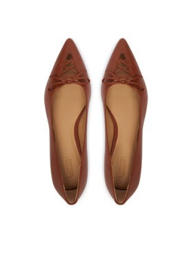 LAUREN RALPH LAUREN Baleriny 802P06376001 Brązowy