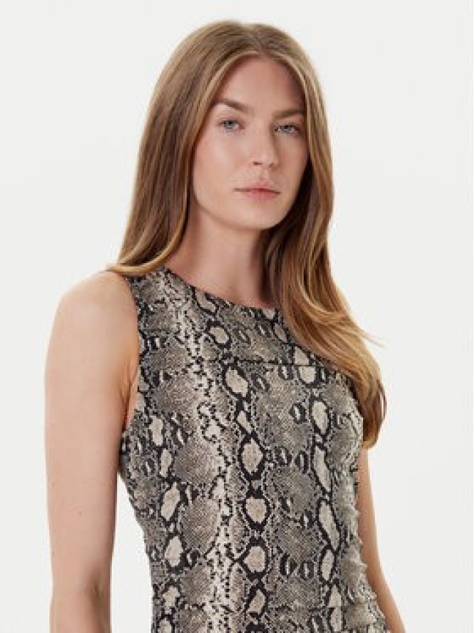 MICHAEL Michael Kors Sukienka koktajlowa MT58319HMC Beżowy Slim Fit