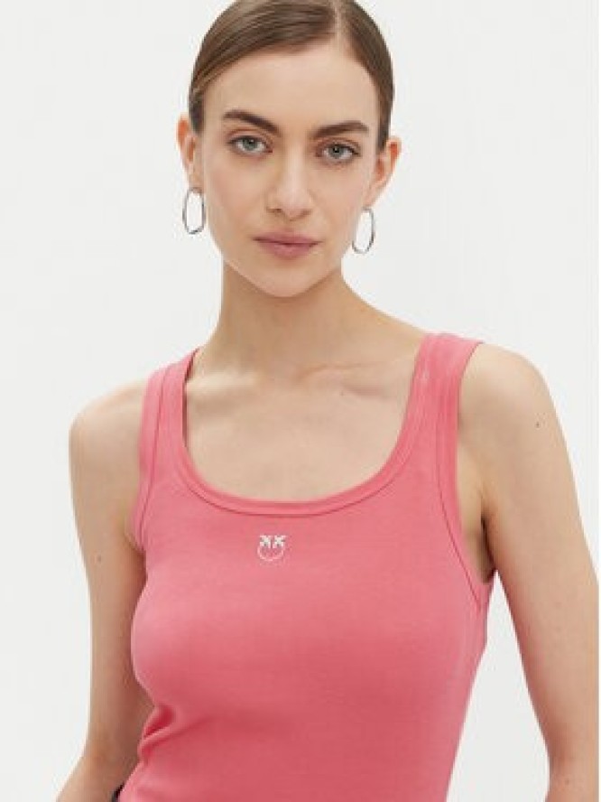 PINKO Top 100807 A2C1 Różowy Regular Fit