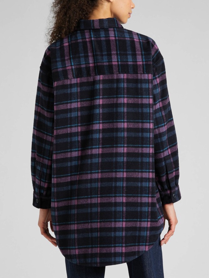 LEE 90S WORKWEAR OVERSHIRT DAMSKA KURTKA RIVET NAVY L46VAO75 112321188