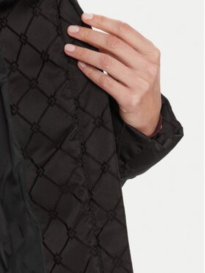 Elisabetta Franchi Kurtka zimowa PI-83D-56E2-V600 Czarny Regular Fit