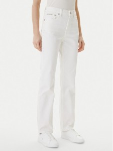 Calvin Klein Jeans Jeansy LV047F712G Écru Straight Fit