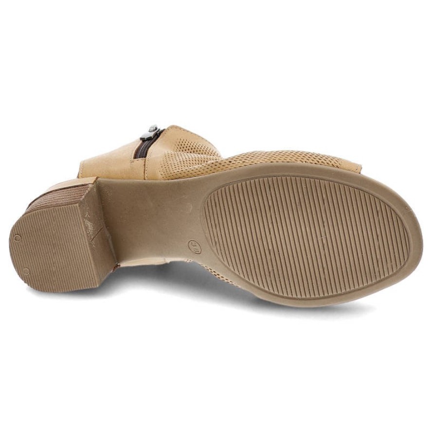 Beżowe Sandały Venezia Stylowe Buty Damskie